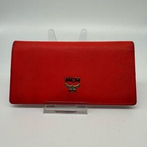 MCM Coral Bifold Wallet